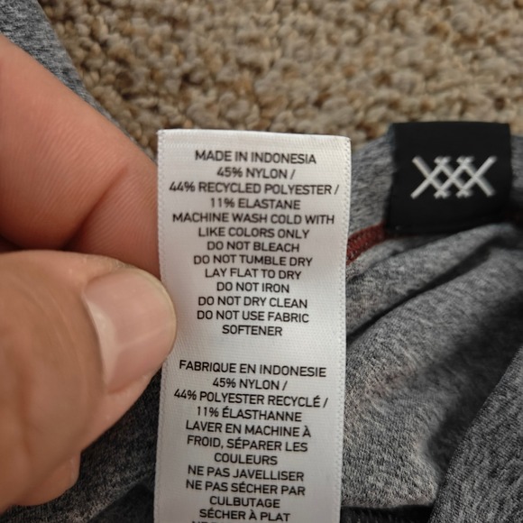 RHONE Mens Grey Heathered Long Sleeve Hooded Performance T Shirt Size XL - Picture 8 of 11